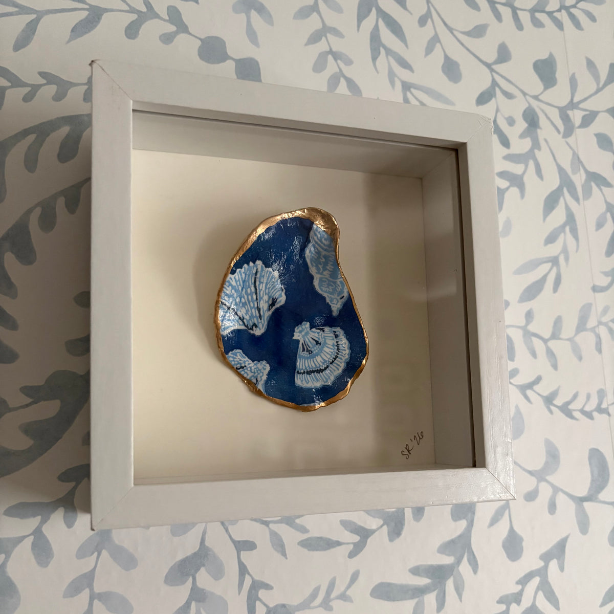 Shadowbox Framed Shell Art: 5x5 Wood Frame Minis