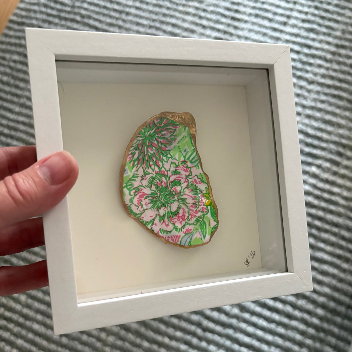 Shadowbox Framed Shell Art: 5x5 Wood Frame Minis