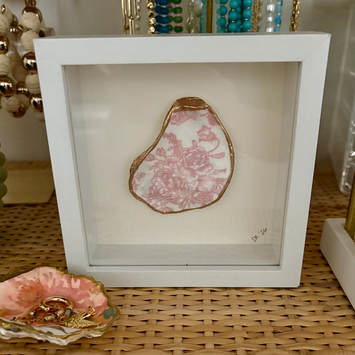 Shadowbox Framed Shell Art: 5x5 Wood Frame Minis