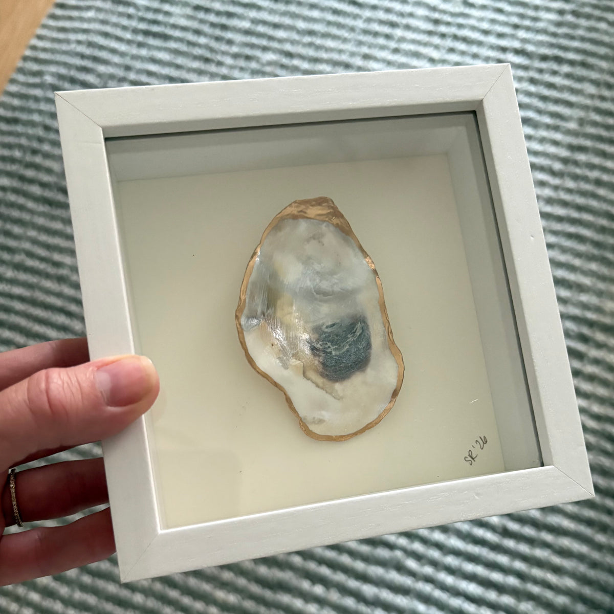 Shadowbox Framed Shell Art: 5x5 Wood Frame Minis