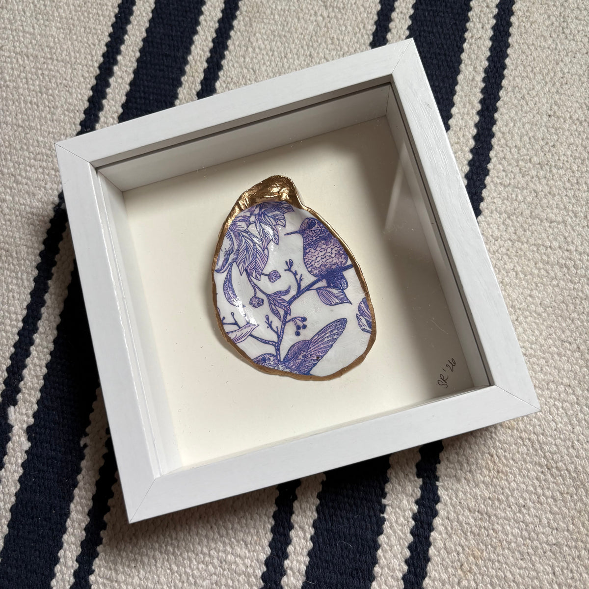 Shadowbox Framed Shell Art: 5x5 Wood Frame Minis
