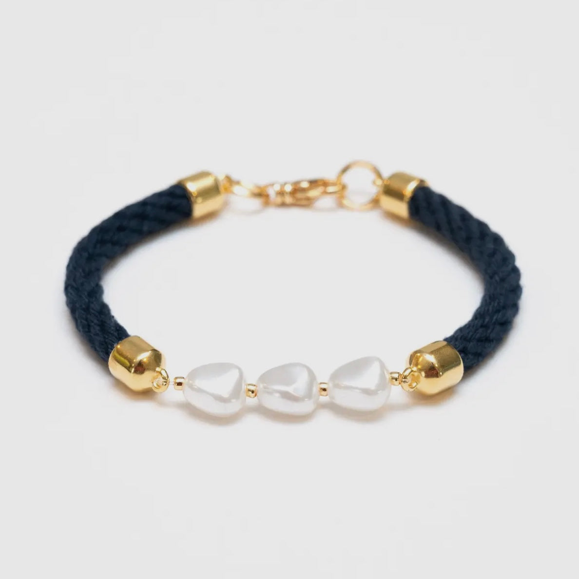Atlantic - Navy/Gold - Nautical Rope Bracelet